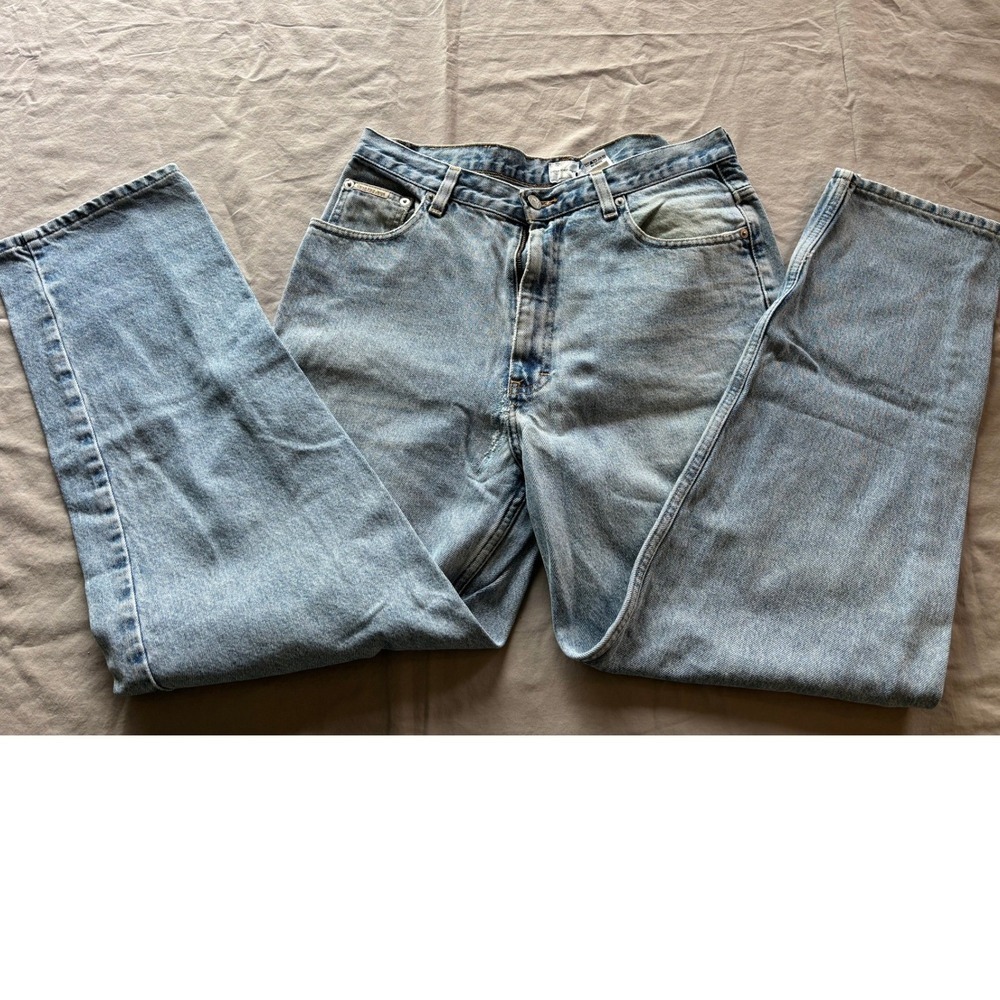 Vintage Calvin Klein Jeans Light Wash Straight Leg Denim 33 Mens Blue